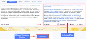 Rephraser.co Tool